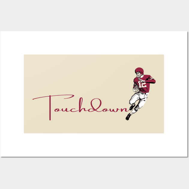 Touchdown Cardinals! Wall Art by Rad Love